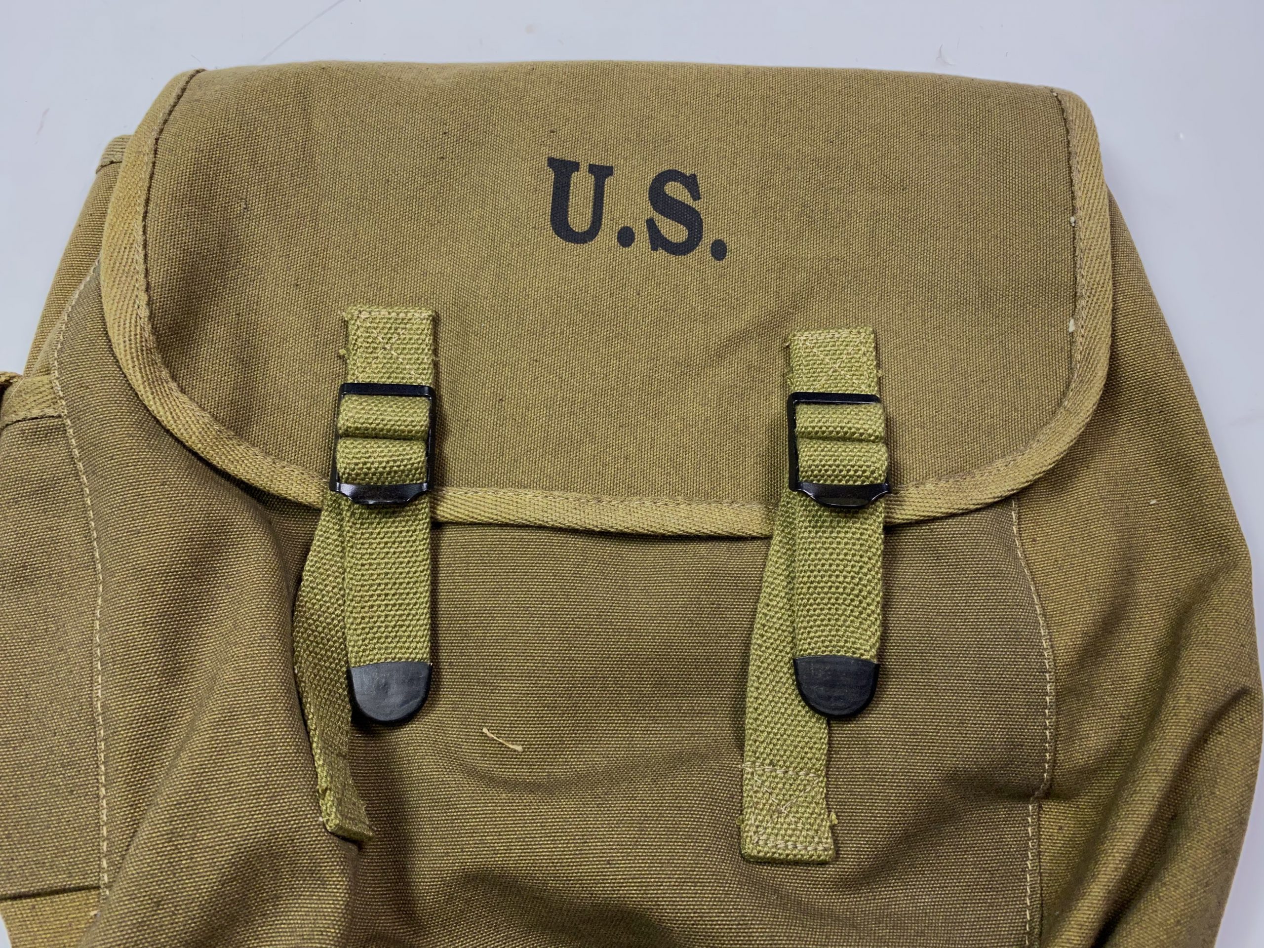 Early M-1936 Musette Bag (“POWERS & CO. 1941”) “Rubberized”