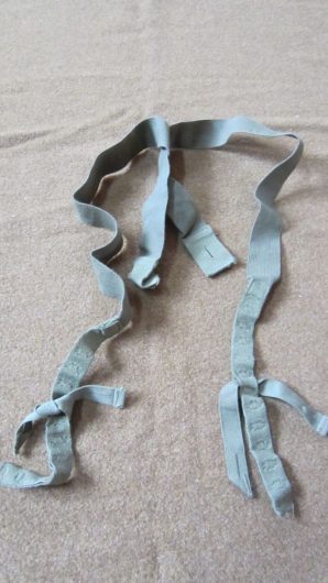 ORIGINAL WWII US M43 OD TROUSERS SUSPENDERS-NEW OLD STOCK