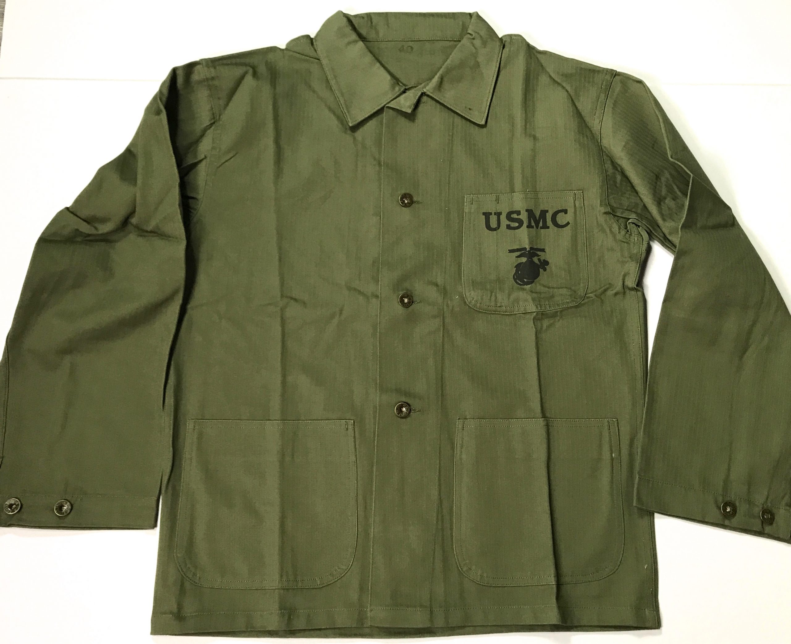 までの WWII USMC Marine Corp P41 HBT Jacket. ゆうパック