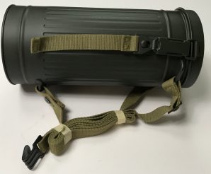 M38 GAS MASK CANISTER W/STRAP