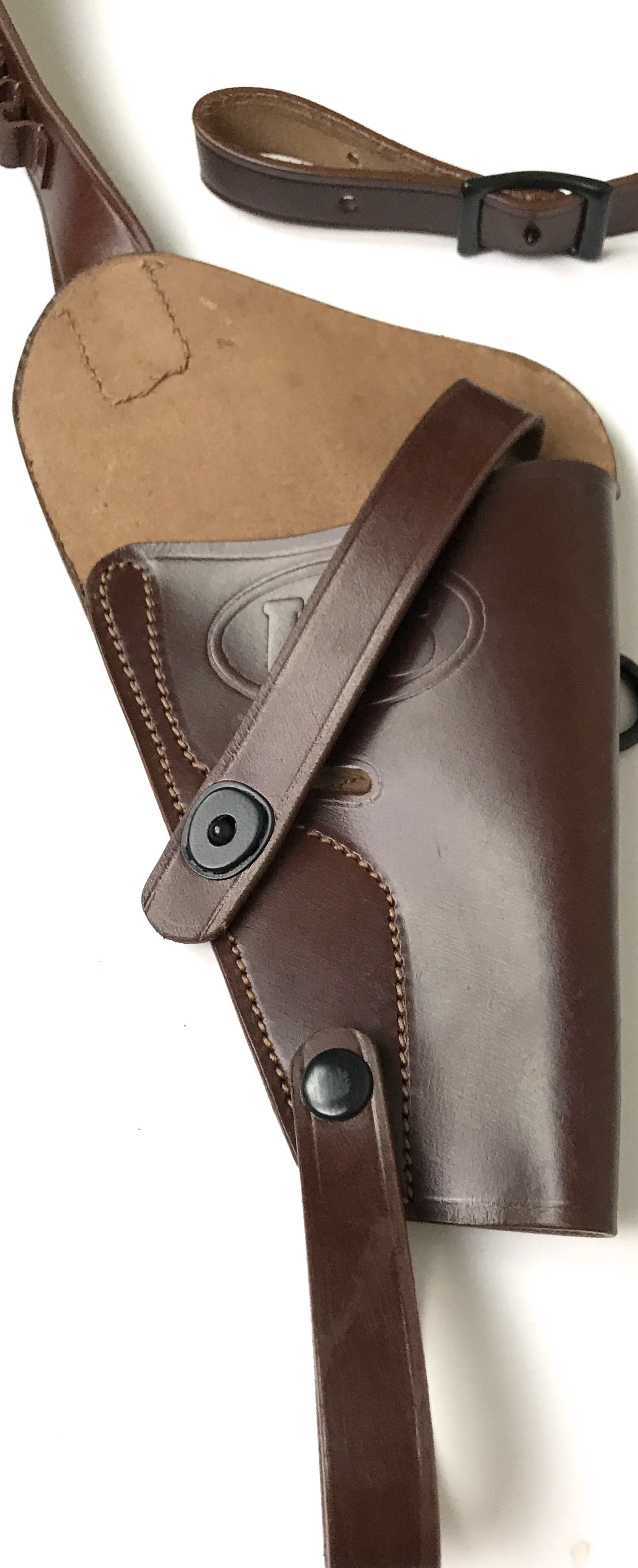 M3 S&W .38 SHOULDER HOLSTER W/AMMO LOOPS-BROWN | Man The Line
