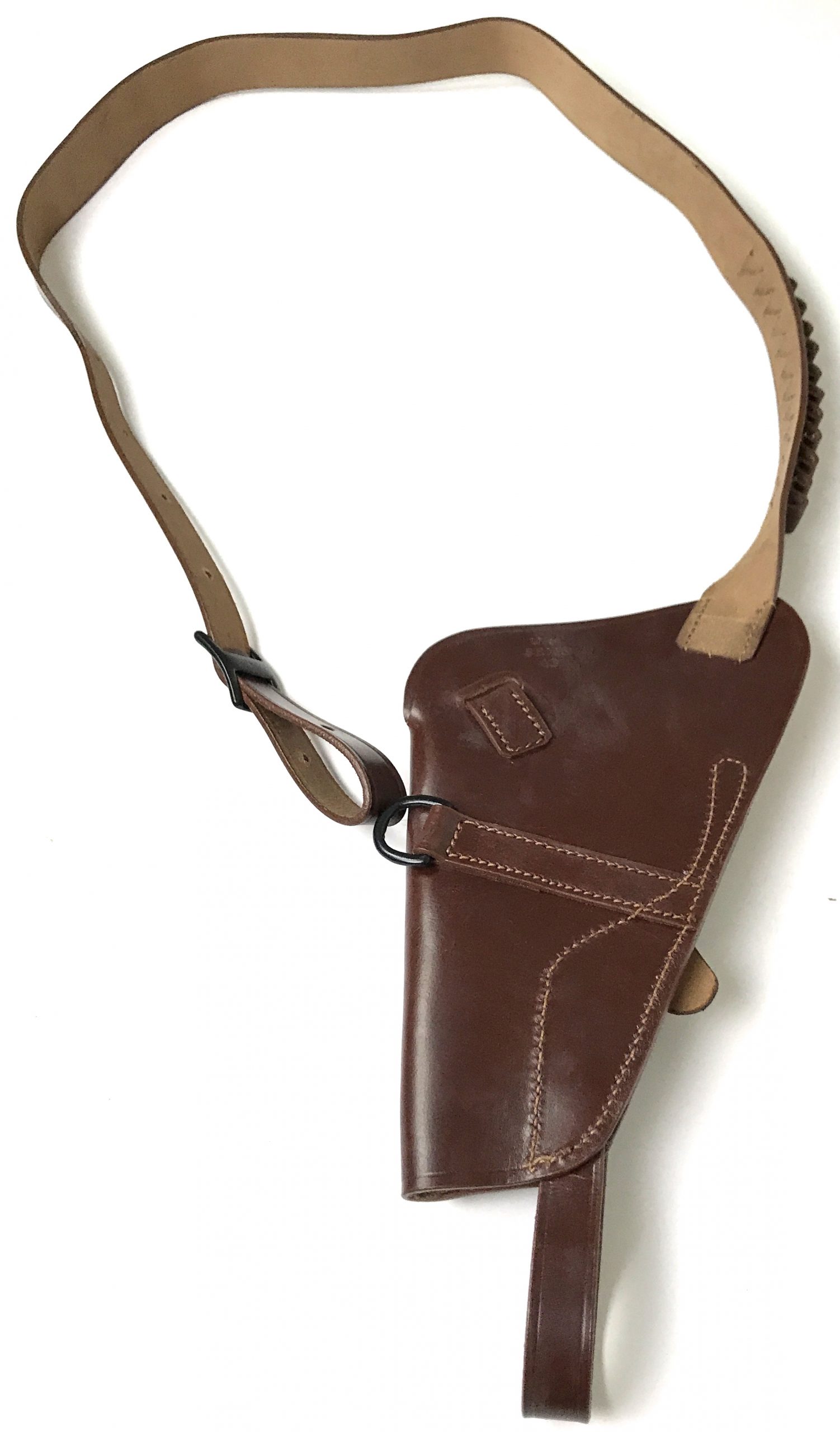M3 S&W .38 SHOULDER HOLSTER W/AMMO LOOPS-BROWN | Man The Line