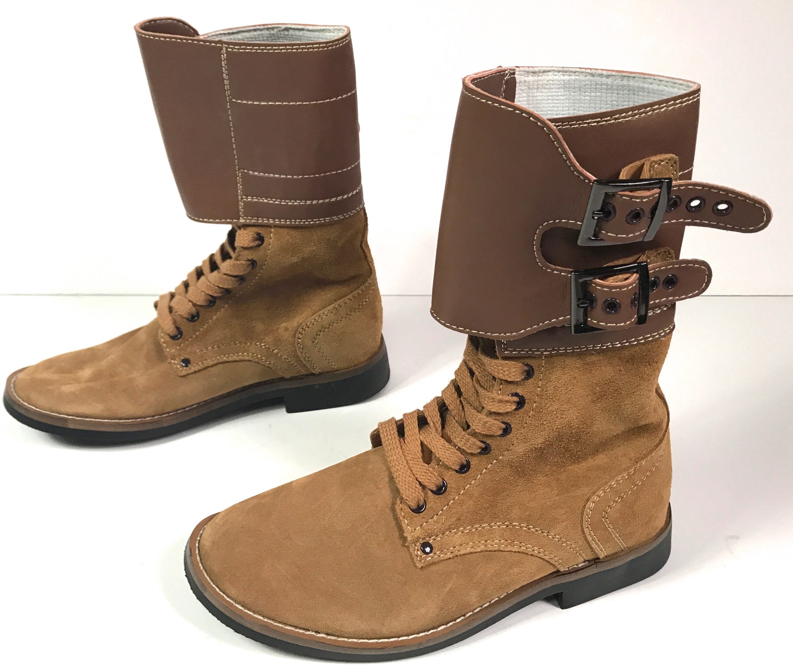 french double buckle boots