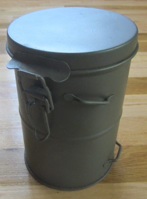 M1916 GAS MASK CANISTER TIN