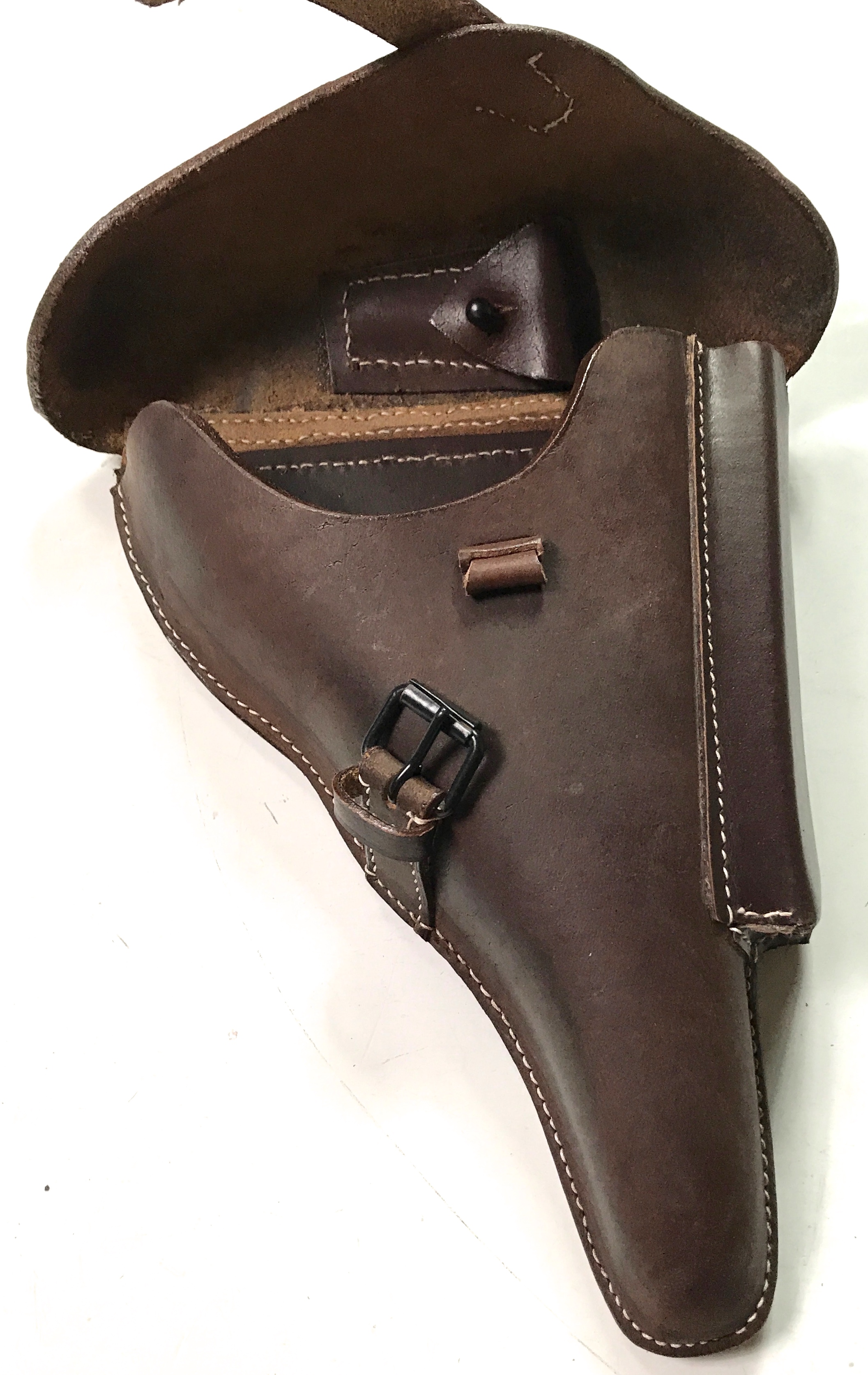 P08 LUGER PISTOL HOLSTER-BROWN LEATHER | Man The Line