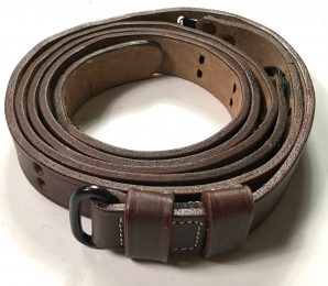 M1907 LEATHER RIFLE SLING-BLACK HARDWARE, 1 INCH VERSION | Man The Line