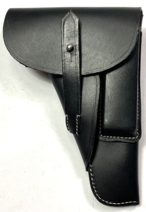 BROWNING 9MM HIGH POWER PISTOL HOLSTER-BLACK LEATHER