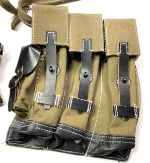 MP44 STG44 AMMO POUCHES- OLIVE CANVAS