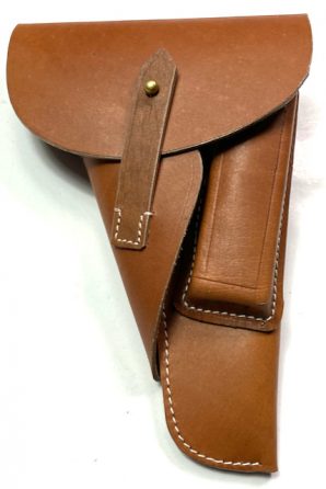 BROWNING 9MM HIGH POWER PISTOL HOLSTER-LIGHT BROWN LEATHER