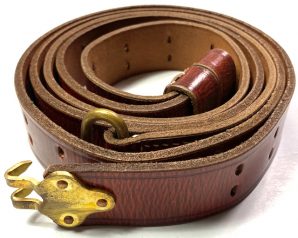 M1907 LEATHER RIFLE SLING-TOP DOWN LEATHER
