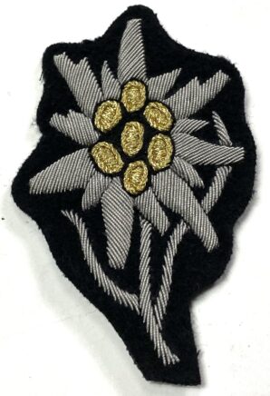 SS MOUNTAIN TROOPER CAP INSIGNIA-OFFICER/NCO