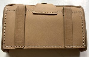M1874 MCKEEVER .45-70 AMMO POUCH-RAW LEATHER