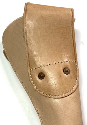 "US" MARKED M1885 CAVALRY 1873 PISTOL LEATHER HOLSTER-LEFT HAND, RAW
