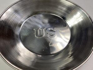 MESS PLATE- "US" STAMPED