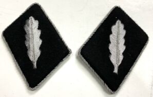 SS OFFICER COLLAR TABS-OBERST (COLONEL)