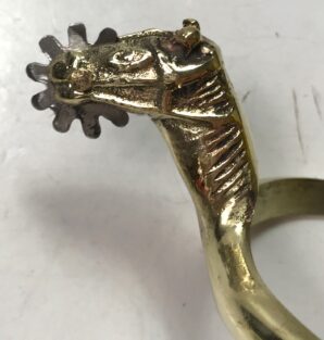 CAVALRY BOOTS SPURS-HORSE HEAD